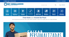 Desktop Screenshot of netembalagens.com.br